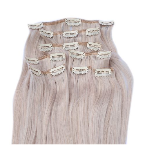 Clip In Hair Extension ASH Light Bleach Blonde 40cm (Color #60ASH)