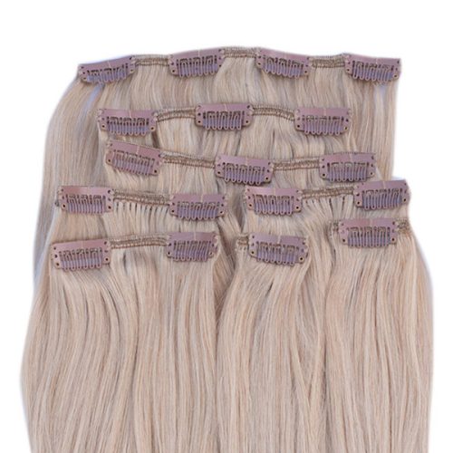 Clip In Hair Extension Bleach Blonde 40cm (Color #613)