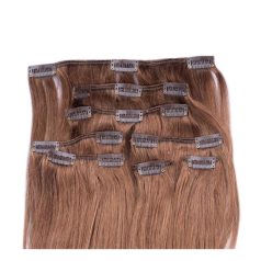 Clip In Hair Extension Light Brown 60cm (Color #8)