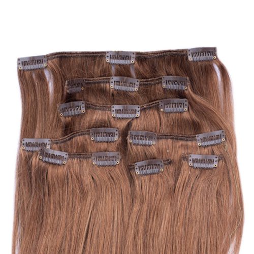 Clip In Hair Extension Light Brown 40cm (Color #8)