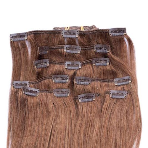 Clip In Hair Extension Light Brown 50cm (Color #8)