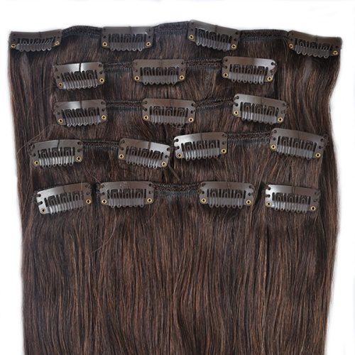 Clip In Hair Extension Natural Brown 60cm (Color #2)