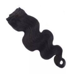 Clip In Hair Extension Body Wave Jet Black 40cm (Color #1)