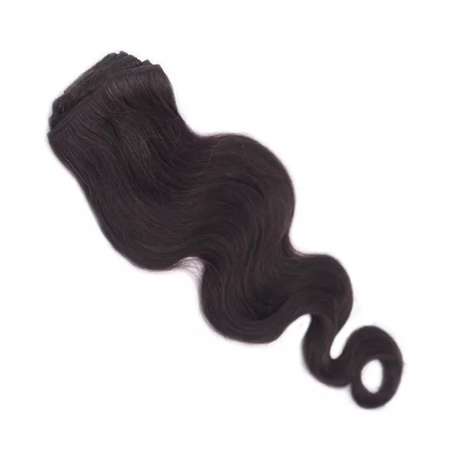 Clip In Hair Extension Body Wave Natural Brown 50cm (Color #2)