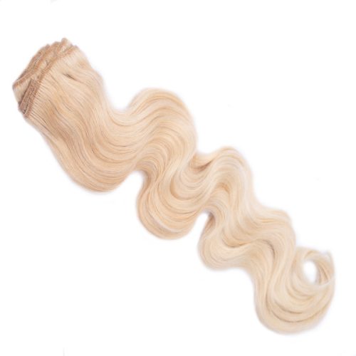 Clip In Hair Extension Body Wave Ash Blonde 40cm (Color #24)