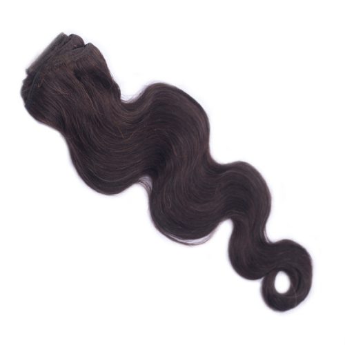 Clip In Hair Extension Body Wave Dark Brown 40cm (Color #4)