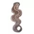 Clip In Hair Extension Body Wave Highlighted Medium Brown-Light Bleach Blonde 40cm (Color #6/60)