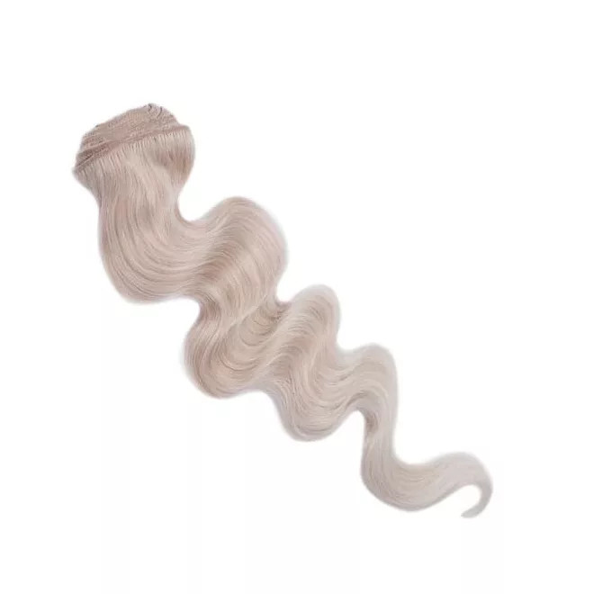 Clip In Hair Extension Body Wave Bleach Blonde 50cm (Color #613)