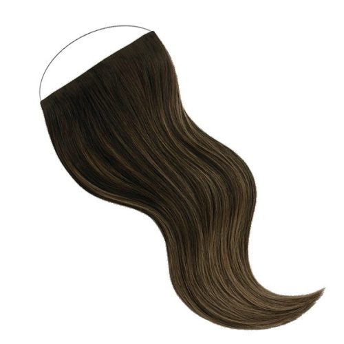 FLIP-IN Hair Extension Dark Brown 50cm (Color #4) 