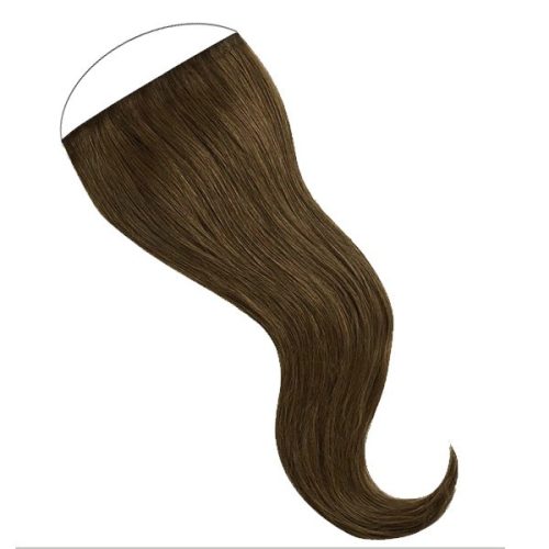 FLIP-IN Hair Extension Medium Brown 50cm (Color #6) 