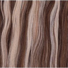   FLIP-IN Hair Extension Highlighted Medium Brown-Light Bleach Blonde 50cm (Color #6/60)