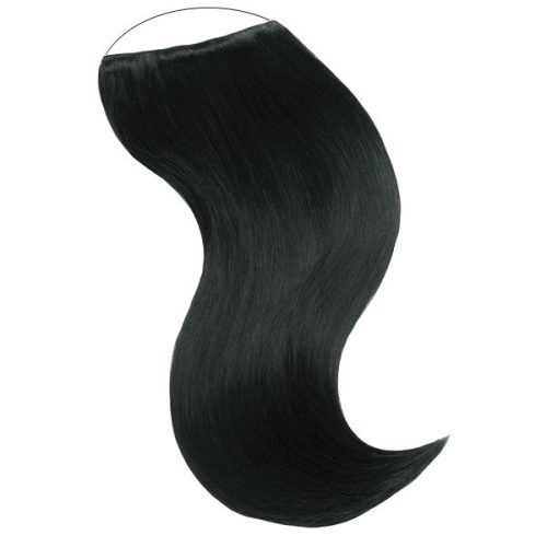 FLIP-IN Hair Extension Jet Black 60cm (Color #1) 