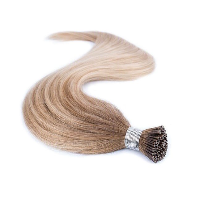 I-Tip Micro Ring Human Hair Extensions Piano Balayage Medium Brown with Blonde Tones 60cm – Classic 7A, Color #B6T7-20