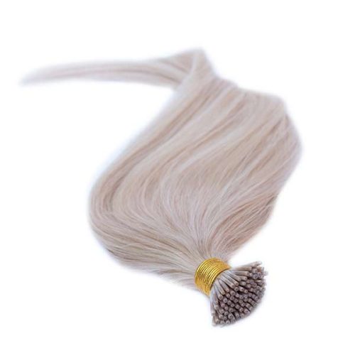 Micro Ring Hair Extension Light Bleach Blonde 40cm (Color #60)
