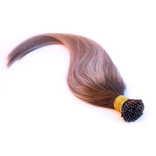 Micro Ring Extension Balayage Golden Blonde - Brown 50cm (Color #4T8/18C)