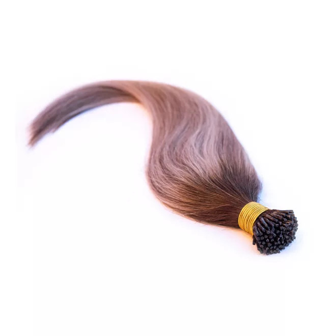 Micro Ring Extension Balayage Golden Blonde - Brown 50cm (Color #4T8/18C)