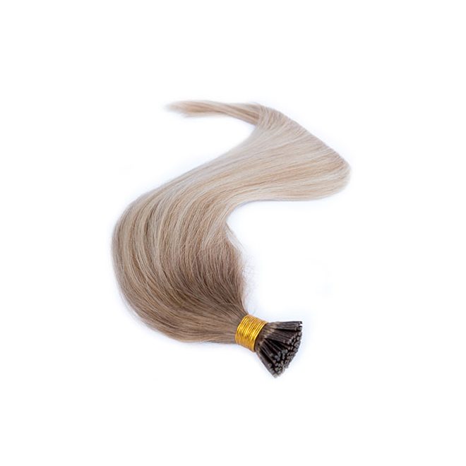 Micro Ring Hair Extension Piano Balayage Medium Brown with Blonde Tones 60cm (B6T7-20)