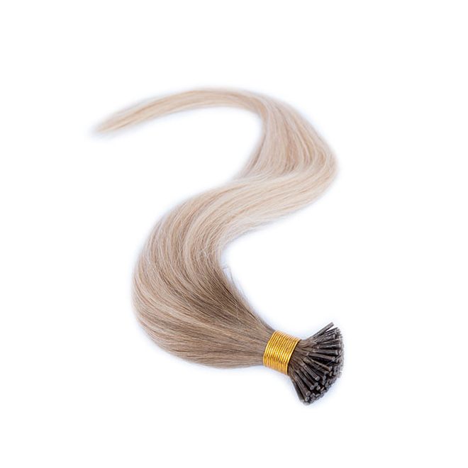Micro Ring Hair Extension Piano Balayage Light Blondish Brown 60cm (T8-P18-60)