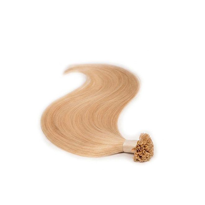 U-Tip Keratin Bond Hair Extension Classic Medium Blonde 40cm (Color #14) – U-Tip Keratin Bond Hair Extension – HairExtensionShop.ie