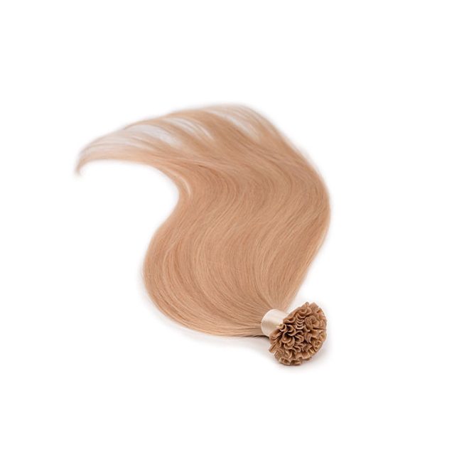 U-Tip Keratin Bond Hair Extension Classic Light Golden Blonde 40cm (Color #18) – U-Tip Keratin Bond Hair Extension – HairExtensionShop.ie