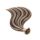 U-Tip Keratin Bond Hair Extension Classic Highlighted Medium Brown-Bleach Blonde 40cm (Color #6/613) – U-Tip Keratin Bond Hair Extension – HairExtensionShop.ie