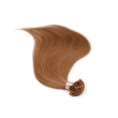 U-Tip Keratin Bond Hair Extension Classic Light Brown 40cm (Color #8) – U-Tip Keratin Bond Hair Extension – HairExtensionShop.ie