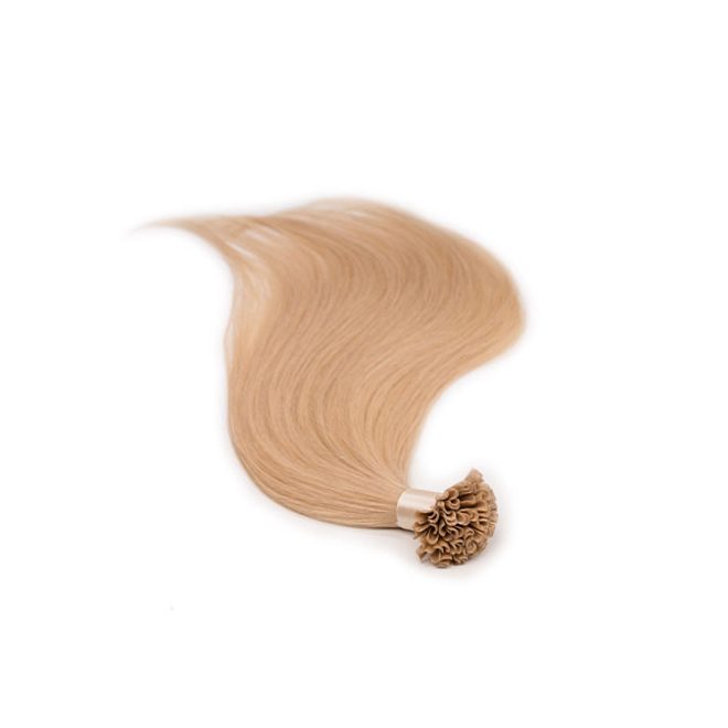 U-Tip Keratin Bond Hair Extension Classic Ash Blonde 50cm (Color #24) – U-Tip Keratin Bond Hair Extension – HairExtensionShop.ie