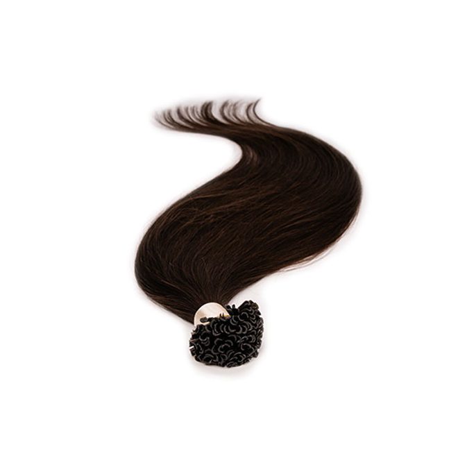 U-Tip Keratin Bond Hair Extension Classic Dark Brown 50cm (Color #4) – U-Tip Keratin Bond Hair Extension – HairExtensionShop.ie