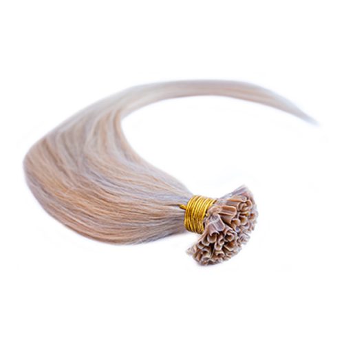 U-TIP Hair Extension Balayage Golden Blonde - Brown 50cm (Color #4T8/18C)