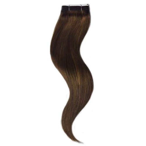 Remy Weft Hair Extension Dark Brown 50cm (Color #4)