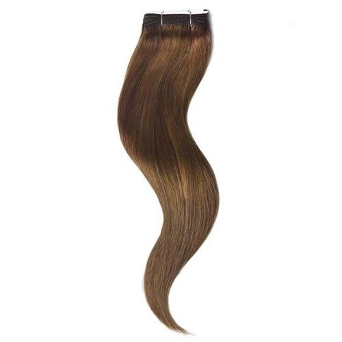 Remy Weft Hair Extension Medium Brown 50cm (Color #6)