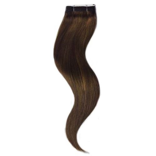 Remy Weft Hair Extension Dark Brown 60cm (Color #4)
