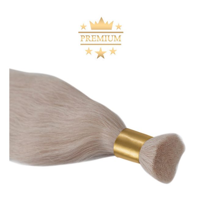 Premium Bulk Ash Color Hair Extension Bleach Blonde Double Drawn 60cm (Color #613)