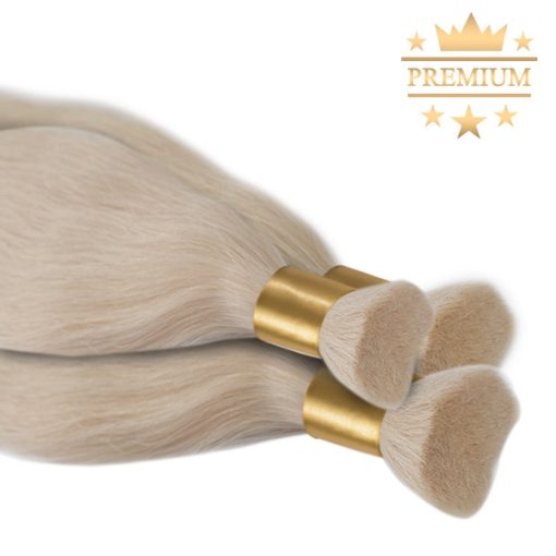 Premium Bulk Ash Color Hair Extension Ash Blonde Super Double Drawn 60cm (Color #24)
