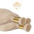 Premium Bulk Hair Extension Light Bleach Blonde Super Duble Drawn 60cm (Color #60)