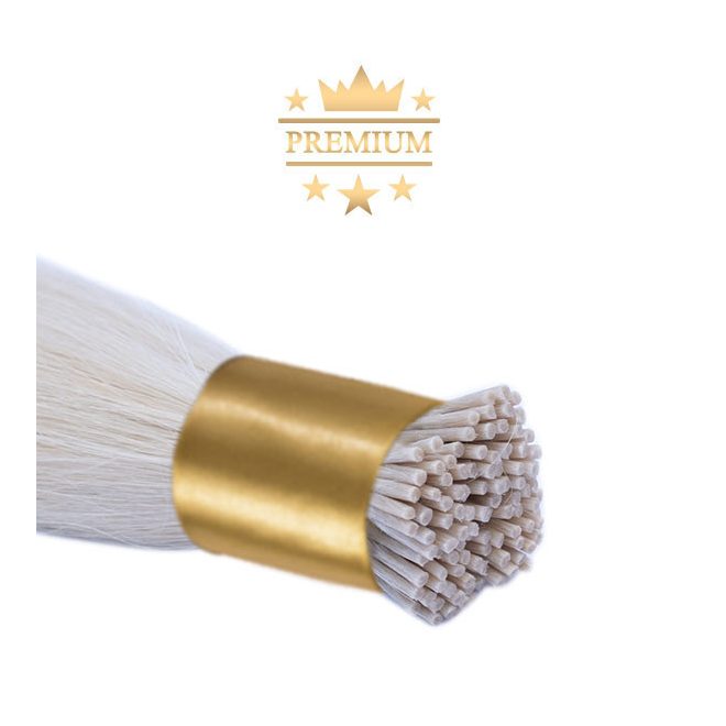 Virgin I-TIP Premium Hair Extension ASH Light Bleach Blonde 50cm (Color #60ASH)