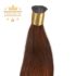 Premium I-TIP Micro Ring Hair Extension Light Brown 50cm #8 – Virgin I-TIP Premium Hair Extension Light Brown 50cm (Color #8) - Micro Ring Hair Extension for Natural Length and Volume 