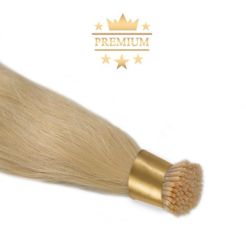 Virgin I-TIP Premium Hair Extension Bleach Blonde 70cm (Color #613)