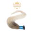 Virgin I-TIP Premium Hair Extension Ombre Medium Brown to Light Platinum Blonde 70cm Colour #6/60 - Micro Ring Hair Extension for Natural Length and Volume
