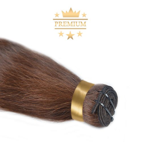 Virgin Weft Premium Hair Extension Dark Brown 50cm (Color #4)