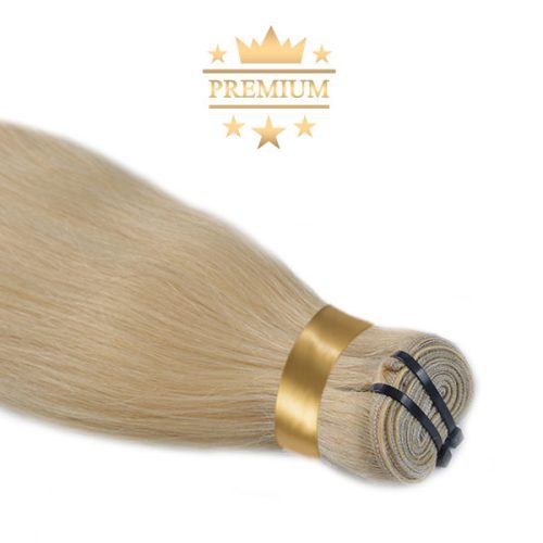 Virgin Weft Premium Hair Extension Bleach Blonde 50cm (Color #613)