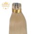 Virgin Weft Premium Hair Extension Bleach Blonde 50cm (Color #613)