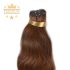Virgin Weft Premium Hair Extension Medium Brown 50cm (Color #6)