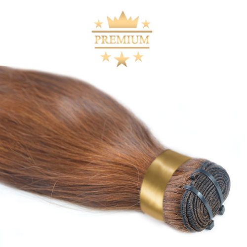 Virgin Weft Premium Hair Extension Light Brown 50cm (Color #8)
