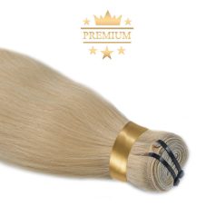   Virgin Weft Premium Hair Extension Bleach Blonde 60cm (Color #613)