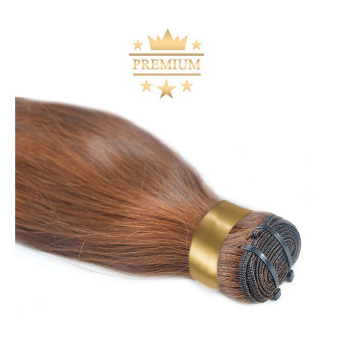 Virgin Weft Premium Hair Extension Light Brown 60cm (Color #8)