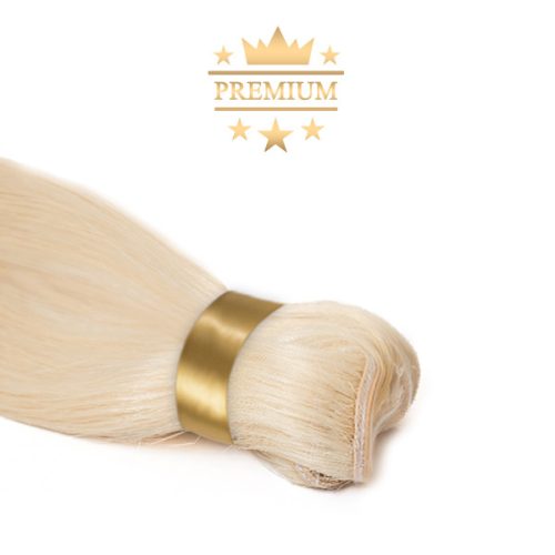 Virgin Weft Premium Hair Extension ASH Light Bleach Blonde 70cm (Color #60 ASH)