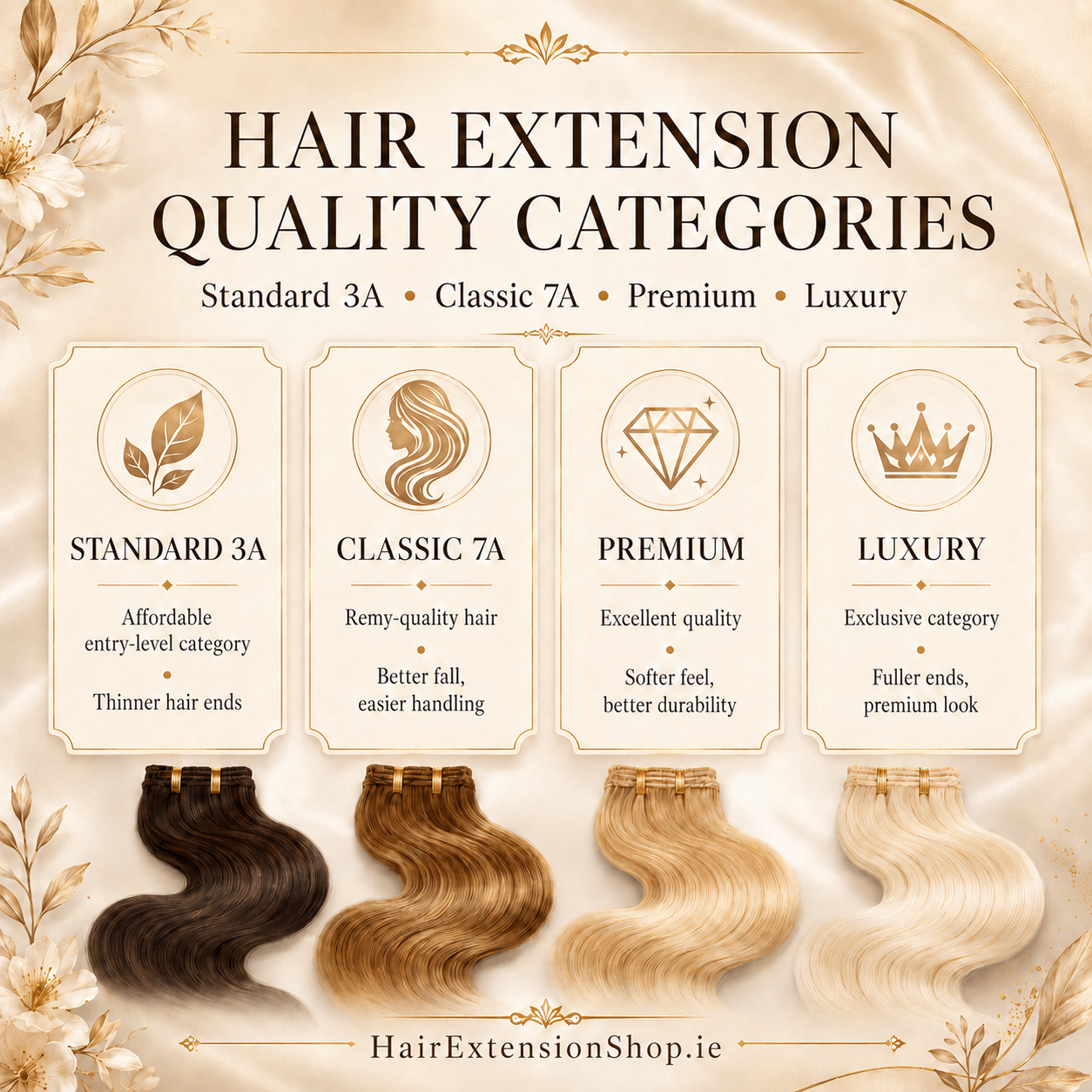 Hair Extension Quality Levels