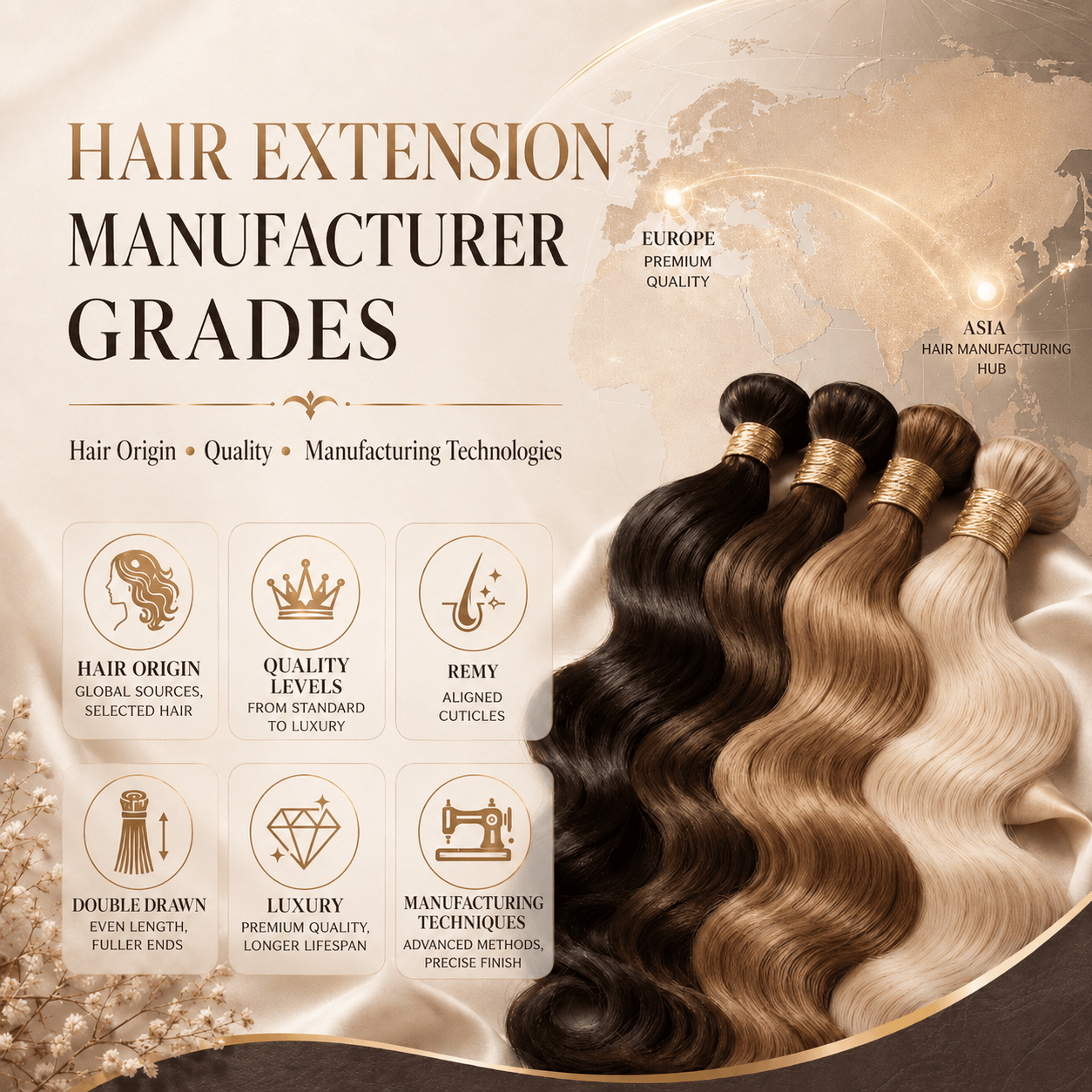 Hair Extension Manufacturer Grades